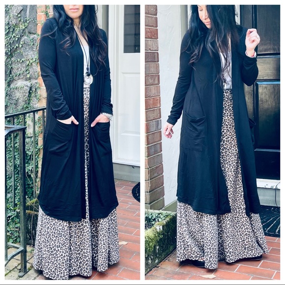 Fabulous open longline slouchy pockets cardigan - Picture 5 of 12